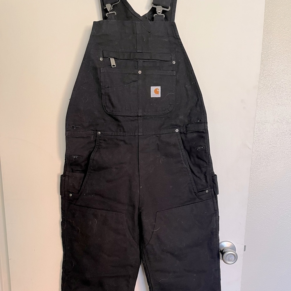 Carhartt bibs XS women’s insulated black